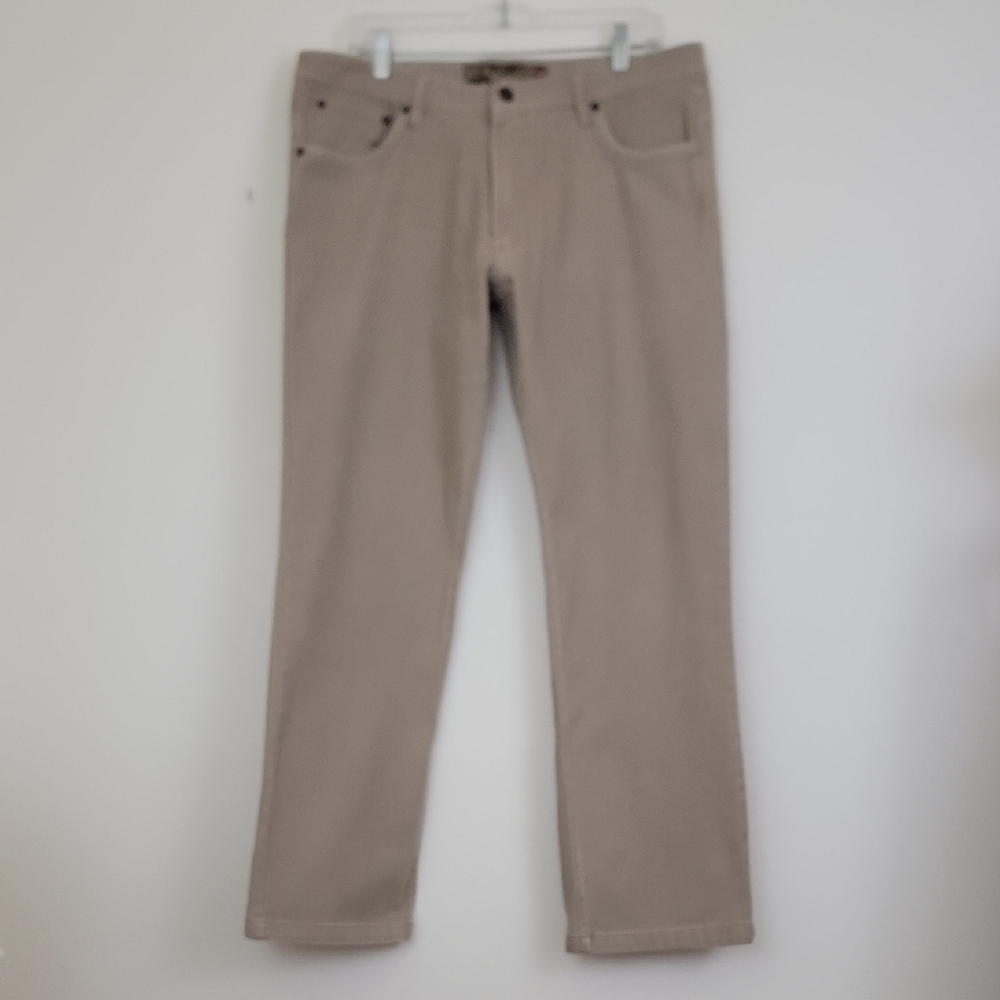 Red Snap Tan Straight Leg Jeans Mens 36 X 29.5